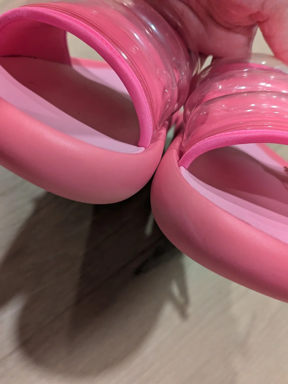 Adidas Pink Slide Sandals That Look Like A Pool Float